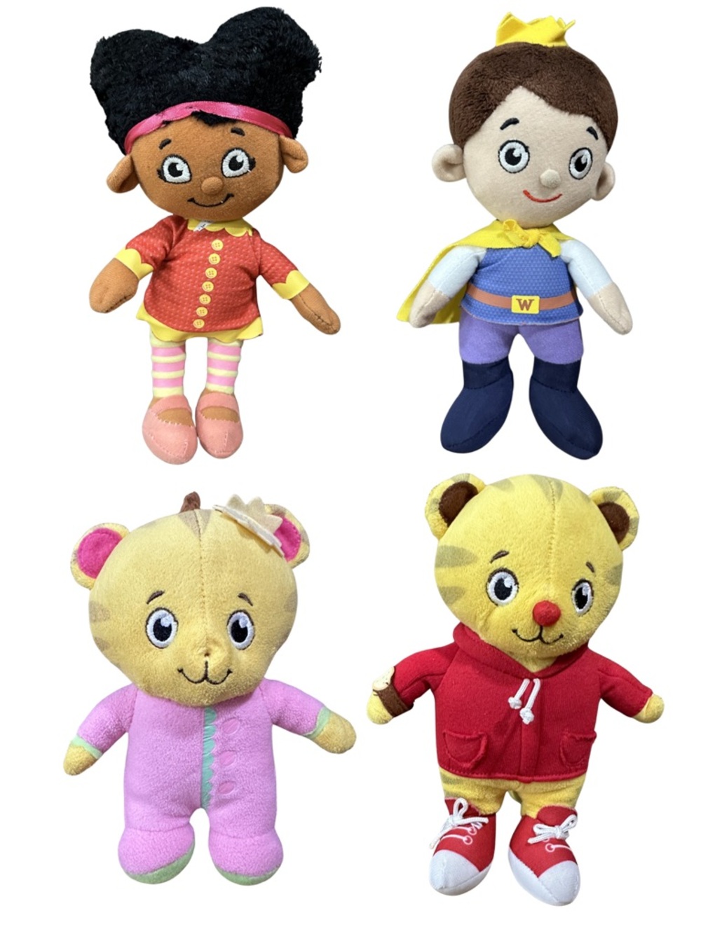 Daniel Tigers Neighborhood Lot of 4 Plush Toys Dolls PBS Kids RARE
